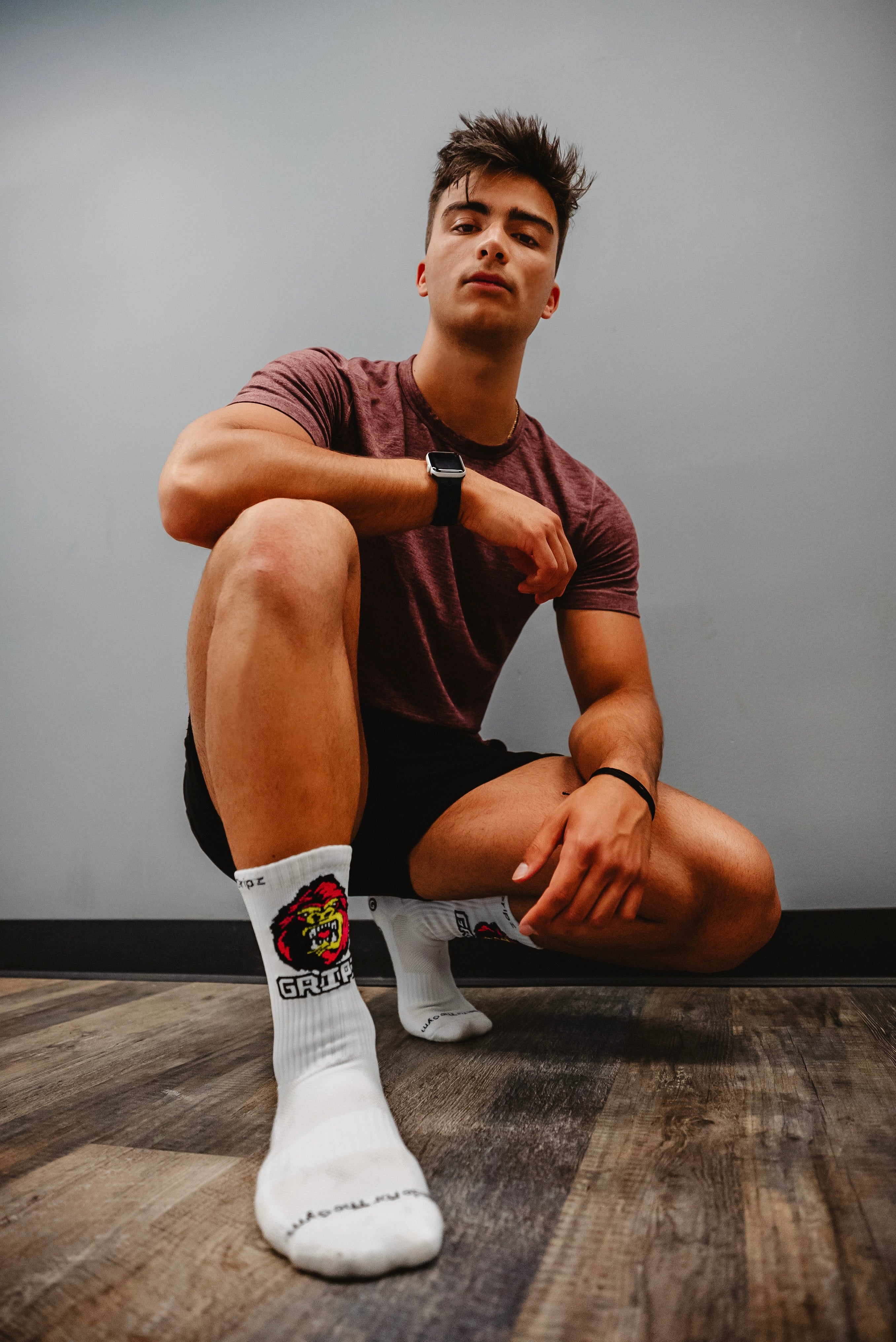 White Gorilla Logo Sock