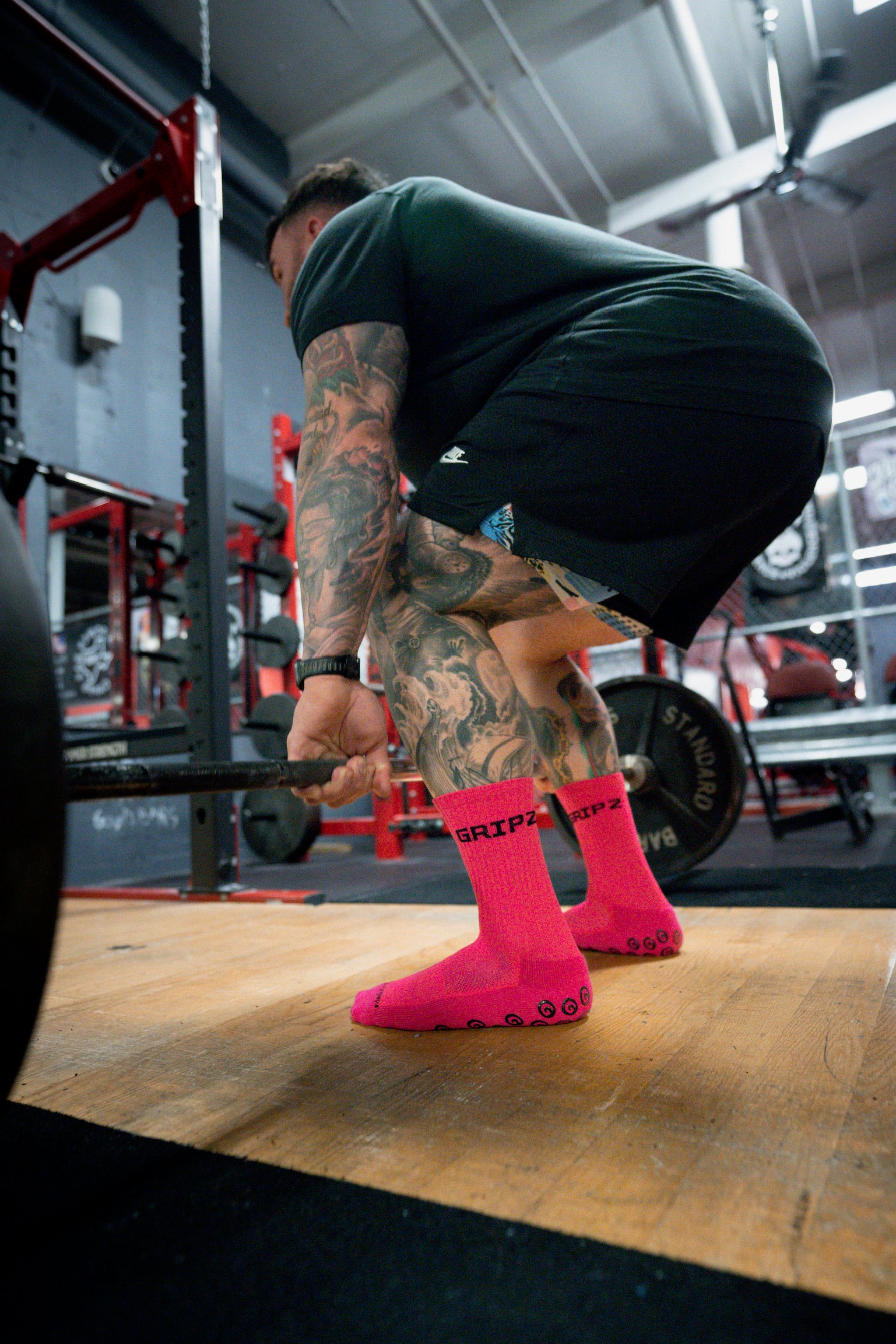 Ultra Pink Gripz Socks