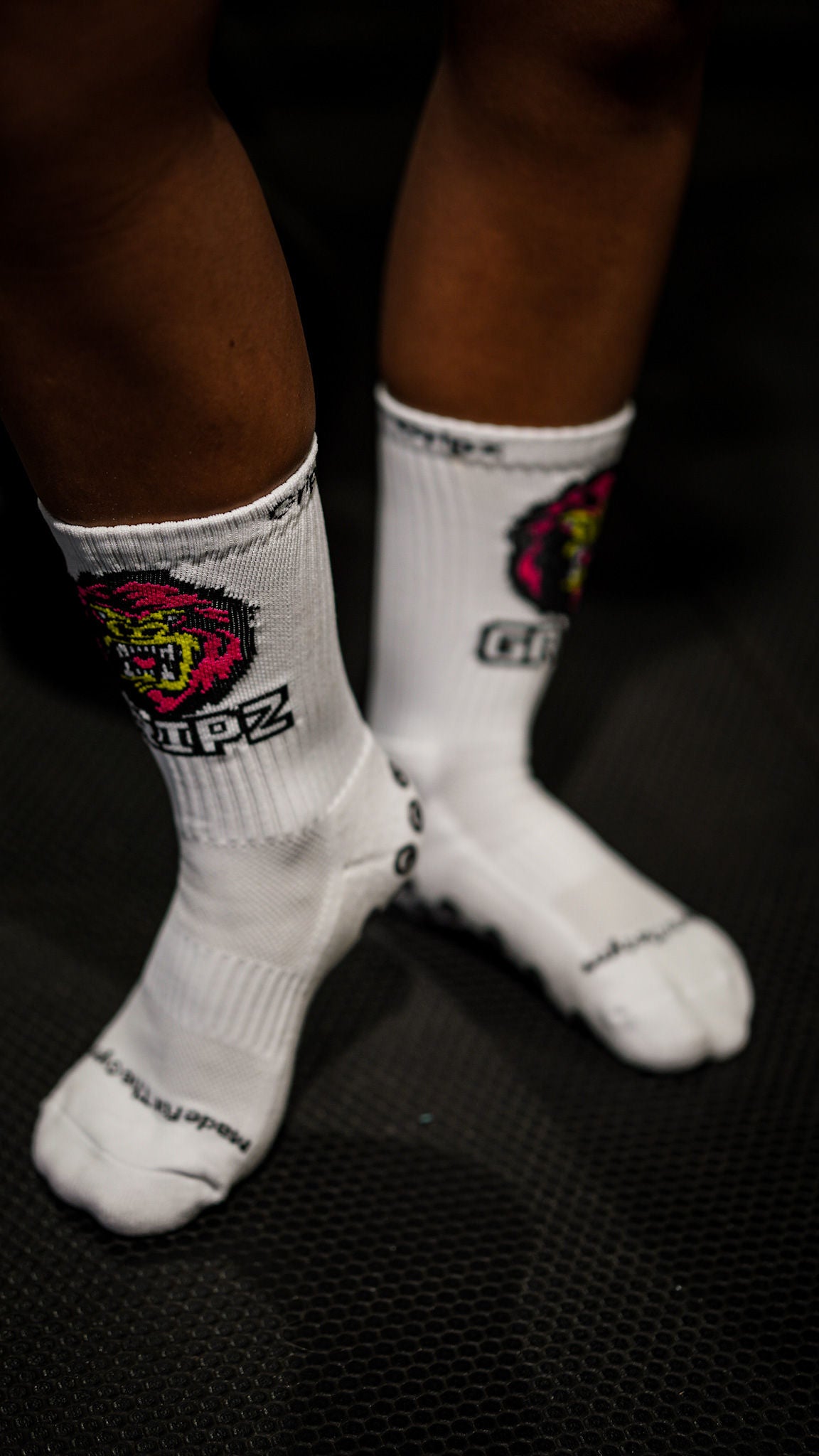 White Gorilla Logo Sock